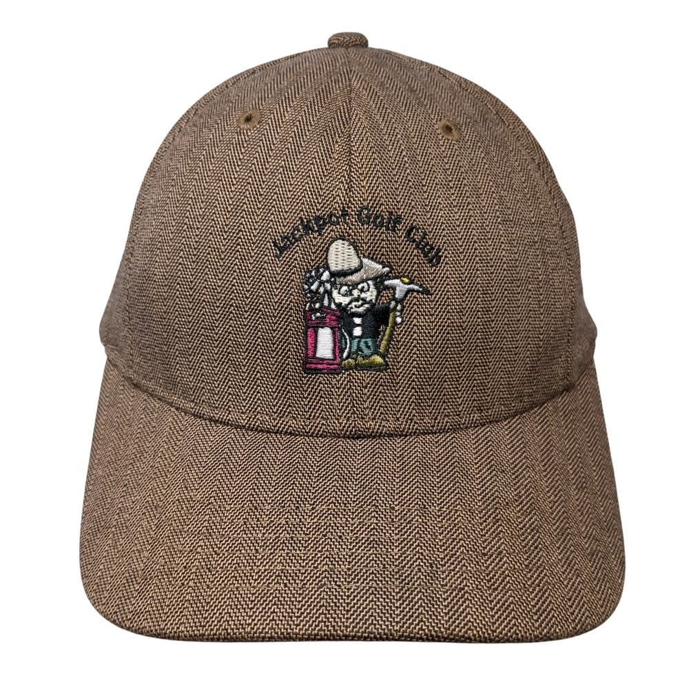 Jackpot Golf Club Slideback Baseball Cap Brown One Size Legendary Headwear